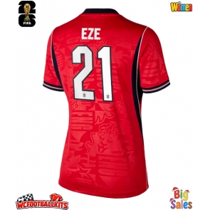 England Eberechi Eze #21 Replica Away Stadium Shirt for Women World Cup 2026 Short Sleeve